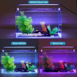 Luz de led de aquário em led com espectro completo, luz de aquário em led