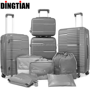 4 pièces PP Sport Plastic Portable Travel Bags Cosmetic Trolley Suitcase With 16 Inch Boarding Case Lightweight/polypropylene - Product Image 2