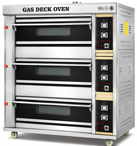 Four à gaz commercial à 3 niveaux, 6/9 plateaux, en acier inoxydable, pour boulangerie, équipement <span class=keywords><strong>de</strong></span> cuisson YXQ-6 YXQ-9 pour boulangerie-pâtisserie - Product Image 3