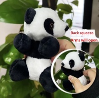Directo de Fábrica: Muñeco de Peluche Panda Súper Suave con Clip, Pequeño Colgante Giratorio, Diseño de Bambú en Árbol y Planta en Maceta, para Alivio del Estrés, Malla de PP