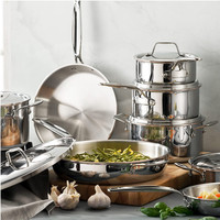 Ensemble d'ustensiles de cuisine en acier inoxydable, 14 pièces, casseroles et poêles à noyau de cuivre à 5 plis, marmite de cuisine, ensemble de casseroles de four néerlandais