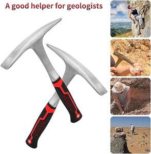 หัวค้อนเจาะหินอุตสาหกรรมแบบ DIY สำหรับงานธรณีวิทยา ปลายแหลม น้ำหนัก 600 กรัม ลดแรงกระแทก ด้ามจับโค้งรับมือ ปรับแต่งได้ตามต้องการ ผลิตตามแบบ OEM คาร์บอน - Product Image 2