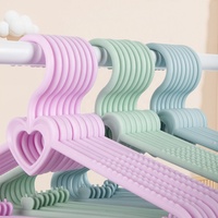 Cintres pour vêtements d'enfants en PP épaissi personnalisés, 29,5 cm, colorés, antidérapants, avec encoches pour la garde-robe de bébé, rangement de sacs, gain de place