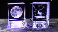 Machine de gravure laser 3D Cerion pour verre, cubes de cristal, porte-clés et blocs
