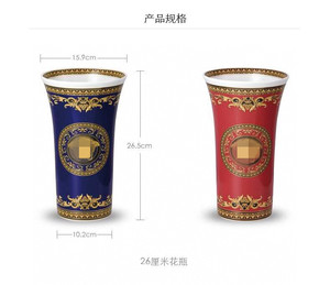 Jarrón de cerámica Boca grande Jarrón amarillo creativo Florero esmaltado Arreglo floral - Product Image 6