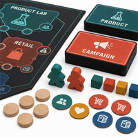 Jeu de cartes Hexagonal City Tiles sur l'alphabétisation média et informationnelle - Jeu de stratégie éducatif en carton pour 2 à 6 joueurs
