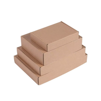 Boîte d'expédition personnalisée, écologique, biodégradable, emballage en carton ondulé pour vêtements, boîtes en papier pour envoi express
