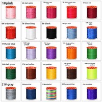 Fabrieksgroothandel Koreaanse zijden draad 1,5 mm geverfd glanzend 60m handbreien borduren sieraden kralenwerk DIY knutselen