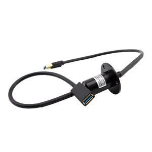 USB3.0 滑环传输 USB3.0 信号，300 rpm 工作速度，适用于电气设备