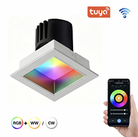 Downlight encastré certifié ETL, 12 W, LED, spectre complet, couleur réglable, pour salon, chambre à coucher