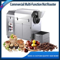 Machine à torréfier automatique commerciale pour grains de café, noix, graines, noix de cajou, sésame, amandes, fèves de cacao et arachides