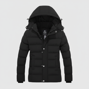 Abrigo cálido de invierno con capucha para mujer Chaqueta acolchada gruesa acolchada extraíble con capucha - Product Image 1