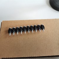 Clous à béton industriels en acier de qualité supérieure BX3 à double tête, tige lisse, finition polie, diamètre de la tête 6 mm
