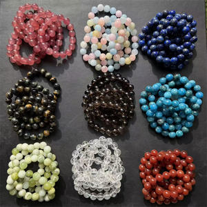 Pulsera de Cuentas de Cristal de 12 mm con Gemas de Materiales Mixtos a Precio de Mayoreo por Kindfull Crystal - Product Image 2