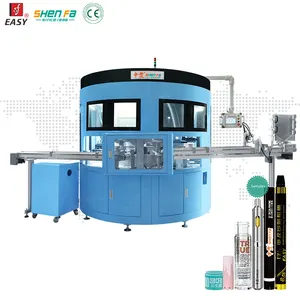 High Speed 3 Color Cosmetic Flacon Screen Printing Machine