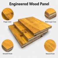3-Layer Eco-Friendly E1 First-Class Grade Pine Spruce Plywood Sheet 21mm/27mm 500x2500mm Outdoor Use for Construction