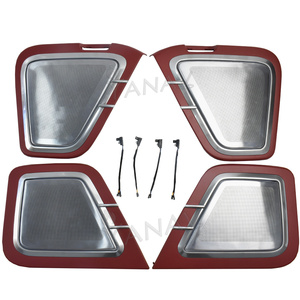 Lumière ambiante Lumière d'ambiance intérieure 4 portes lampe de haut-parleur led couvercle de haut-parleur pour Porsche cayenne 2010-2016 - Product Image 1