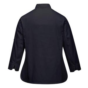 PORTWEST - C837BKRS Rachel chaqueta negra de chefs para mujer-EAN 5036108276417 CHEFS AND FOOD INDUSTRY WORKWEAR - Product Image 2