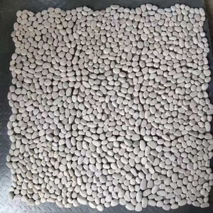 Tự nhiên mài mịn sữa trắng sỏi đá Gạch Mosaic với lưới trở lại cho sàn phòng tắm và phòng tắm gạch ốp tường - Product Image 5