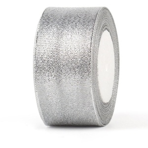 Wholesale Custom Logo Printing 100% Polyester Metallic Design <b>Ribbon</b> for Wedding Birthday <b>Gifts</b> <b>Gift</b> Packaging - Product Image 4