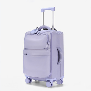 <span class=keywords><strong>Valise</strong></span> cabine <span class=keywords><strong>ultra</strong></span>-légère Oxford 20 pouces pour femme 2024 avec interface USB, cadenas, bagage de voyage de loisirs, <span class=keywords><strong>valise</strong></span> à roulettes - Product Image 5