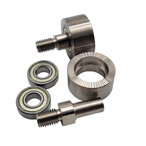 Rodillo Guía Vertical de Rosca Externa, Rueda de Acero Inoxidable de Doble Rodamiento con Eje Central de un Solo Lado - Product Image 4