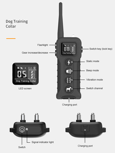 OKKPETS-<span class=keywords><strong>Collar</strong></span> recargable de entrenamiento para perros con control remoto, impermeable, IP67, collares para perros grandes - Product Image 4