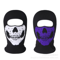Cagoule crâne fantôme personnalisée Halloween masque de Ski masque squelette visage écharpe cache-cou pour hommes moto cyclisme en plein air