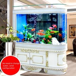 <span class=keywords><strong>Acuario</strong></span> Ecológico Autolimpiable de Vidrio Ultra Transparente con Forma de Bala, para el Hogar y la Sala de Estar - Product Image 3