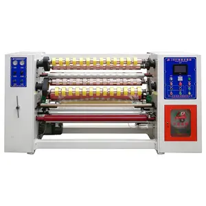 BOPP adhesive plastic tape rewinding slitting machine bopp tape roll slitting and rewinding machine for cutting adhesive tape