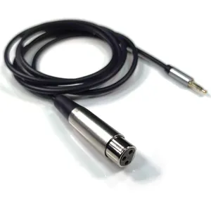 3.5 מ "מ 1/8 סטריאו זכר סטריאו כדי xlr 3pin מתאם מיקרופון