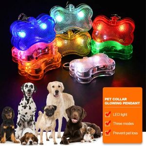 Collar LED Personalizado para Perros y Gatos, Colgante Luminoso, Collares de Seguridad Nocturna para Mascotas, Decoración, Etiqueta de Identificación Luminosa para Mascotas, Forma de Hueso, Luz LED Intermitente para la Noche - Product Image 4