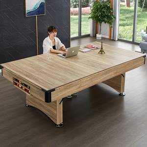 Table de billard pliable d'intérieur 6ft 7ft sans installation, billard américain, <span class=keywords><strong>ping</strong></span>-<span class=keywords><strong>pong</strong></span>, trois-en-un, jeu instantané, accessoires complets - Product Image 3