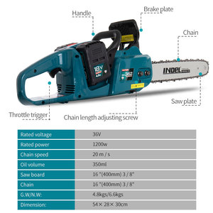 16 pulgadas 2 Baterí<span class=keywords><strong>a</strong></span> <span class=keywords><strong>motosierra</strong></span> precio eléctrico inalámbrico <span class=keywords><strong>Mini</strong></span> <span class=keywords><strong>motosierra</strong></span> de litio - Product Image 6