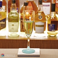 Vente en gros de gobelets à champagne bleus, blancs et verts de 5,5 oz pour les fêtes de mariage, gobelets antidérapants