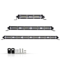 Barra de luz led delgada para coche, barras de luz de trabajo de una sola fila, 12V, 4x4, todoterreno