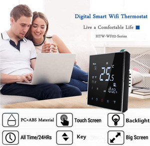 Chaudière à <span class=keywords><strong>gaz</strong></span> chauffante Hotowell HTW-WF02 avec <span class=keywords><strong>thermostat</strong></span> intelligent Wi-Fi 3A au design moderne, 110-240V, garantie de 2 ans pour chauffage au sol - Product Image 6