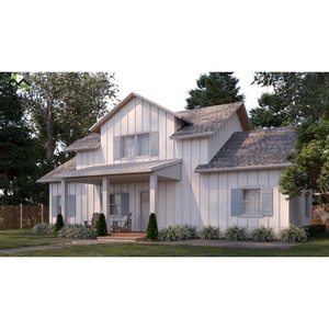 บ้าน3ห้องนอนที่ทันสมัยสุดหรูโครงสร้างเหล็กรีสอร์ทโรงแรมวิลล่า B & B ใช้ในห้องครัวพร้อมโรงรถและอาคารสำนักงาน - Product Image 5