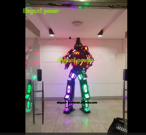 Nuevo <span class=keywords><strong>Disfraz</strong></span> de Robot LED para DJ, Traje Gigante para Fiestas, <span class=keywords><strong>Disfraz</strong></span> de Robot para Actuaciones, para Bailarines de Flamenco y Zancudos - Product Image 6