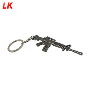 2022 키 체인 제조 업체 사용자 정의 새로운 디자인 아연 합금 금속 총 키 체인 청동 - Product Image 5