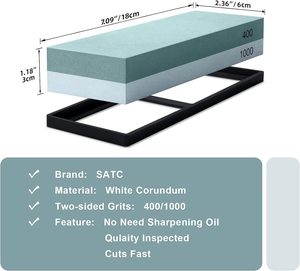Bộ mài dao đá mài 20 bộ/thùng, đá mài ướt 400/1000 grit, giá đỡ định hướng góc, dụng cụ mài dao sắc bén - Product Image 4