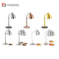 Lampe chauffante led avec 4 têtes pour Buffet et Restaurant, outil de cuisine commerciale, chauffant, nouveauté