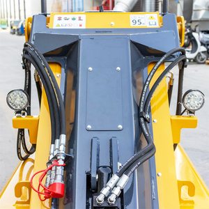 Construction HTHY800-Y articulée Petit bulldozer <span class=keywords><strong>Mini</strong></span> quatre roues Skid Steer rétrocaveuse tracteur chenille avant petites chargeuses - Product Image 5