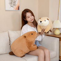 2025 nouveau mignon castor souris en peluche oreiller jouet 45cm - Kawaii rongeur peluche coussin cadeau en vrac