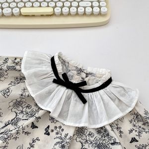 2025 Mới Bé Mùa Thu Phù Hợp Với Bé Gái Ren Bow Dài Tay Top Tam Giác Dưới Che Quần Hai-Mảnh Bộ - Product Image 4