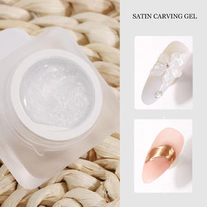 Profession Non Collant Private Label 3D Sculpture <span class=keywords><strong>Dessin</strong></span> <span class=keywords><strong>Fleur</strong></span> Gel UV Clair Rose Motif Diy Art Design Satin Nail Sculpture Gel - Product Image 2