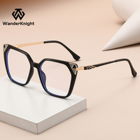 Lunettes optiques œil-de-chat vintage tendance 2026, monture TR90 pour tous les visages, lunettes de créateur OEM/ODM