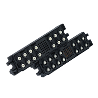 Connecteur femelle à angle droit de longueur personnalisée, 1000V, courant élevé, 35KW, signal et alimentation combinés, charge IP33