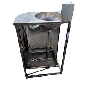 Lavabo Triangular de Acero Inoxidable, Lavabo de Pie para Baño Pequeño, con Base Reforzada - Product Image 3