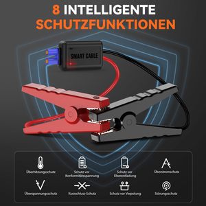 Ad alta potenza <span class=keywords><strong>12V</strong></span> 26800mAh Jump Starter con luce LED batteria al <span class=keywords><strong>litio</strong></span> <span class=keywords><strong>Booster</strong></span> compressore d'aria per autocarro - Product Image 6